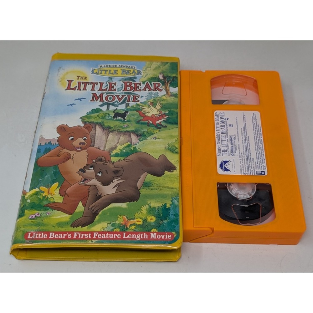 The Little Bear Movie (VHS, 2001) Maurice Sendak Kids HTF Rare Orange Tape